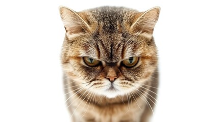 Fototapeta premium Close-up Portrait of a Grumpy Cat