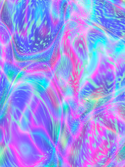 A delicate, blurred abstract image featuring a colorful snowflake design with a gradient background. This decorative element is perfect for festive printing and various production applications