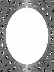 Black festive frame on the white background