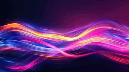 Vibrant abstract waves of color flowing in a dynamic pattern.