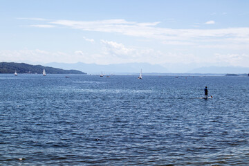 Lake Starnberger See in Bavaria, Germany