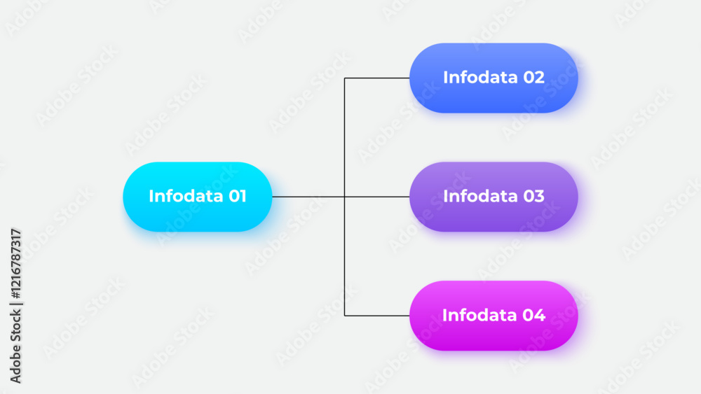 Poster horizontal business hierarchy chart infographics. corporate organizational structure graphic element