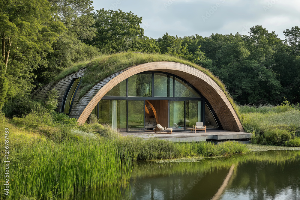 Poster structures seamlessly blending into natural surroundings