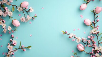 Celebrate the Beauty of Spring with Delicate Blooms and Fresh Colors in a Cheerful Holiday Setting