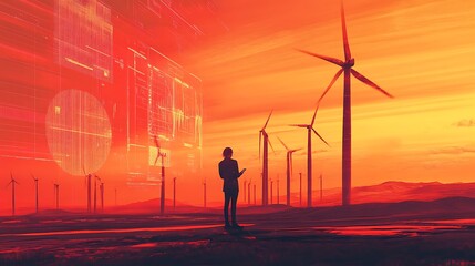 Futuristic Wind Farm Energy Management System