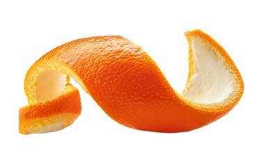 Spiral Orange Peel Twist on isolated background