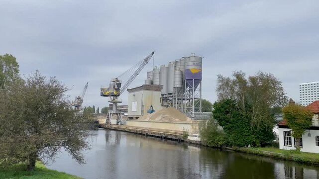 Delft, The Netherlands October 15, 2024. Industrie for Cargoships in Delft.