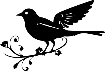silhouette of a dove