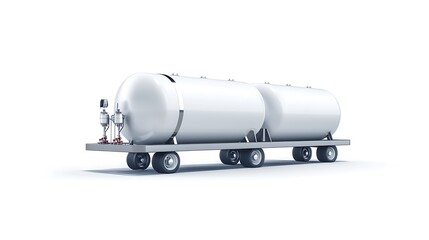 Energy storage tanks in industrial setting white background high-quality content modern environment