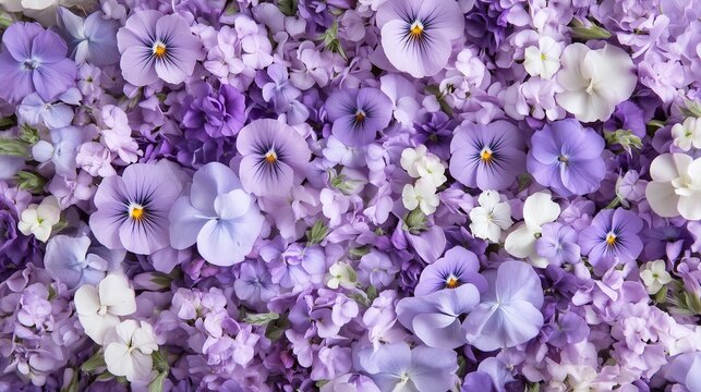 紫の春の花の背景画像