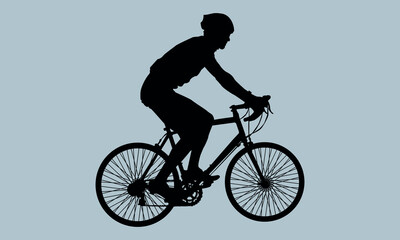 bicycle icon, bicycle vector silhouette illustration  cut out, illustration, bicycle, vector, icon symbol, in silhouette, icon set, lifestyles, healthy lifestyle, symbol, exercising, running, swimming