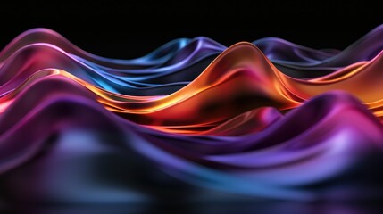 Abstract waves of vibrant colors create a dynamic and fluid visual effect.