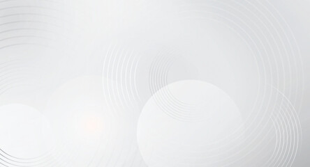 Abstract white glowing geometric lines on gray background. Modern shiny blue circle lines pattern. Futuristic technology concept. Suit for cover, poster . Digital technology concept