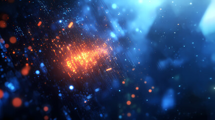 Naklejka premium Virtual network world with tech connections