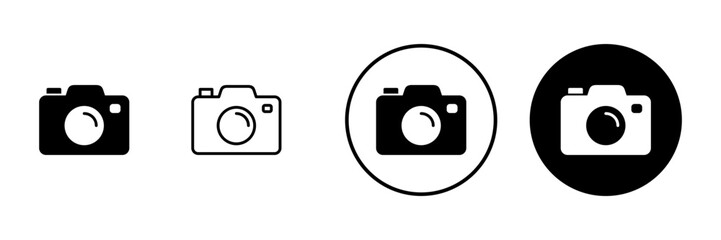 Camera icon vector. photo camera sign and symbol. photography icon.