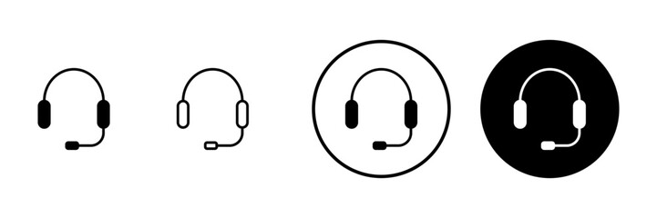Headphone icon vector. Headvector sign and symbol