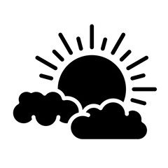 Sun Cloud Icon