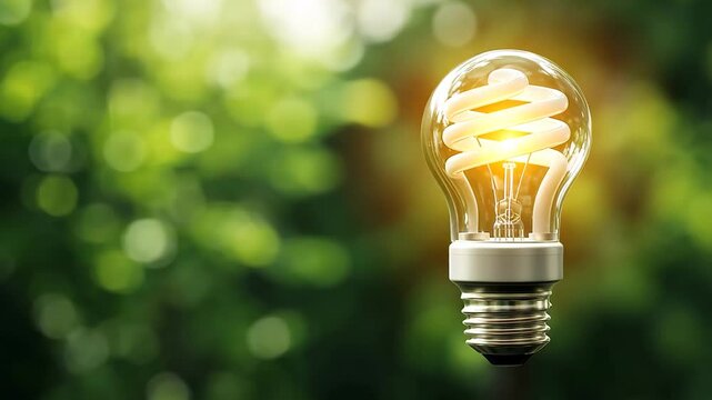 Light bulb, energy and idea for innovation, concept and ecology. Solution, technology and development for sustainability, business and progress in nature