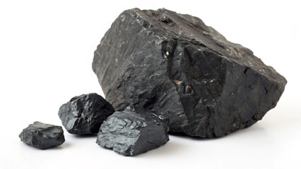 Obraz premium coal isolated on white background