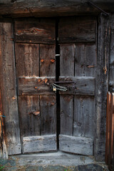 Old Swiss Barn Door Lock and Latch