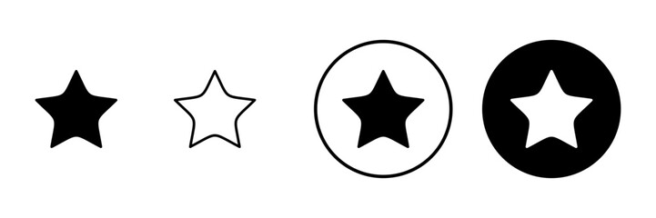 Star icon vector. rating sign and symbol. favourite star icon