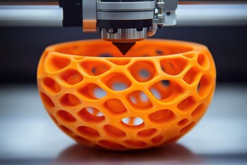 3D Printing Process of Innovative Orange Design