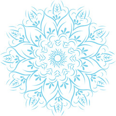 Beautiful flower art and mandala vector design