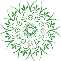 Beautiful flower art and mandala vector design
