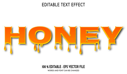 Honey Editable Text Effect