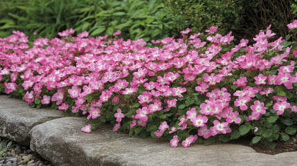 "landscape design with pink groundcover roses: variety, care, and planting tips for low-maintenance flower beds and borders"