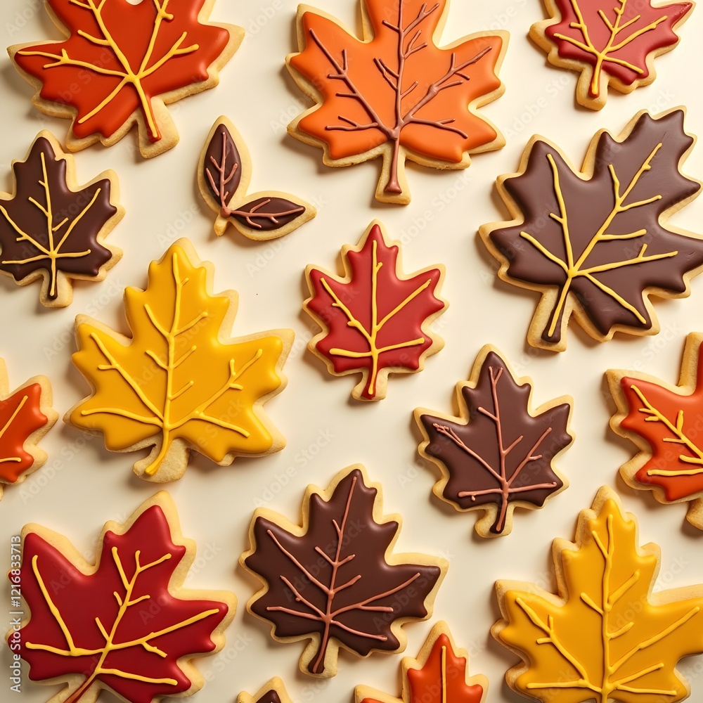 Canvas Prints seamless pattern with autumn leaves