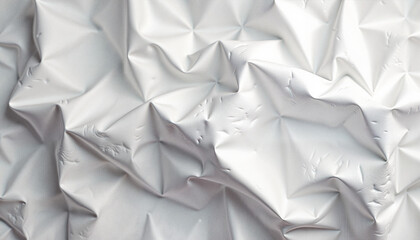 Obraz premium Geometric folded material with triangular patterns, textured surface