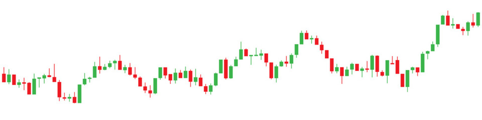 Trading candle stick pattern. Chart candlestick. Crypto candles. Vector illustration