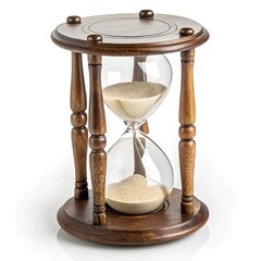 Hourglass png isolated on white background