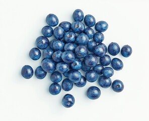 a pile of dark blue grapes, close up, top view, white background, photo realistic, high resolution photography, high details, hyper quality -