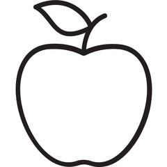 Apple  Vector Icon Set with Transparent Background