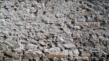 Ancient Wall Texture with Concrete and Stones