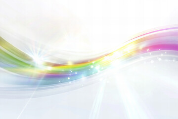 Obraz premium Vibrant rainbow light rays with sparkling bokeh, creating a mesmerizing and colorful abstract background for creative designs