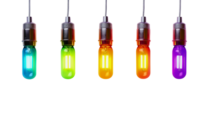 Vibrant Colorful String Lights and LED Bulbs for Modern Home Decor and Festive Party Decorations