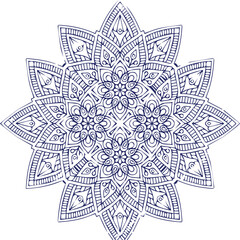 Beautiful flower art and mandala vector design