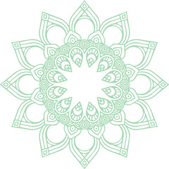 Beautiful flower art and mandala vector design
