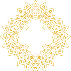 Beautiful flower art and mandala vector design