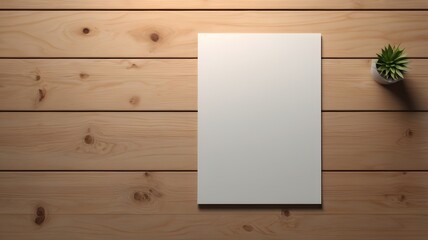 Fototapeta premium Paper poster mockup for graphic design