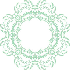 Beautiful flower art and mandala vector design