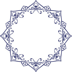 Beautiful flower art and mandala vector design