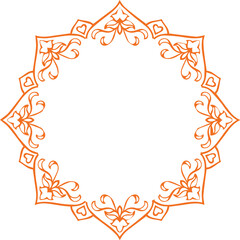 Beautiful flower art and mandala vector design