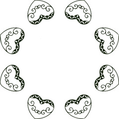 Beautiful flower art and mandala vector design