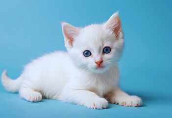 white cute Kitten