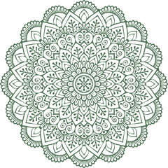 Beautiful flower art and mandala vector design