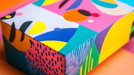 Vibrant colors custom package box